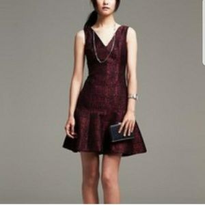 Banana republic 00p tweed fit and flare dress